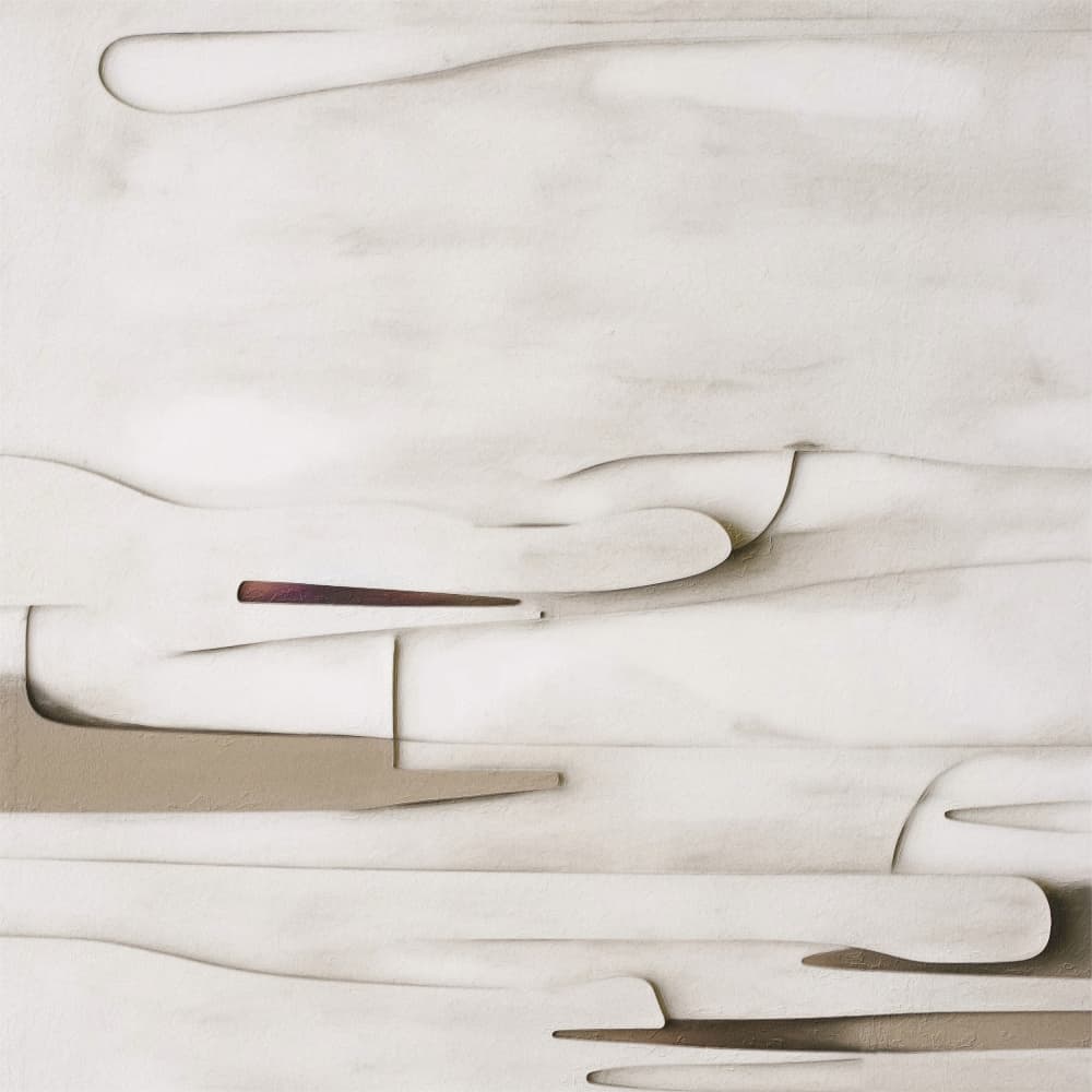 Soft Geometric Shadows by Alma — canvas wall art