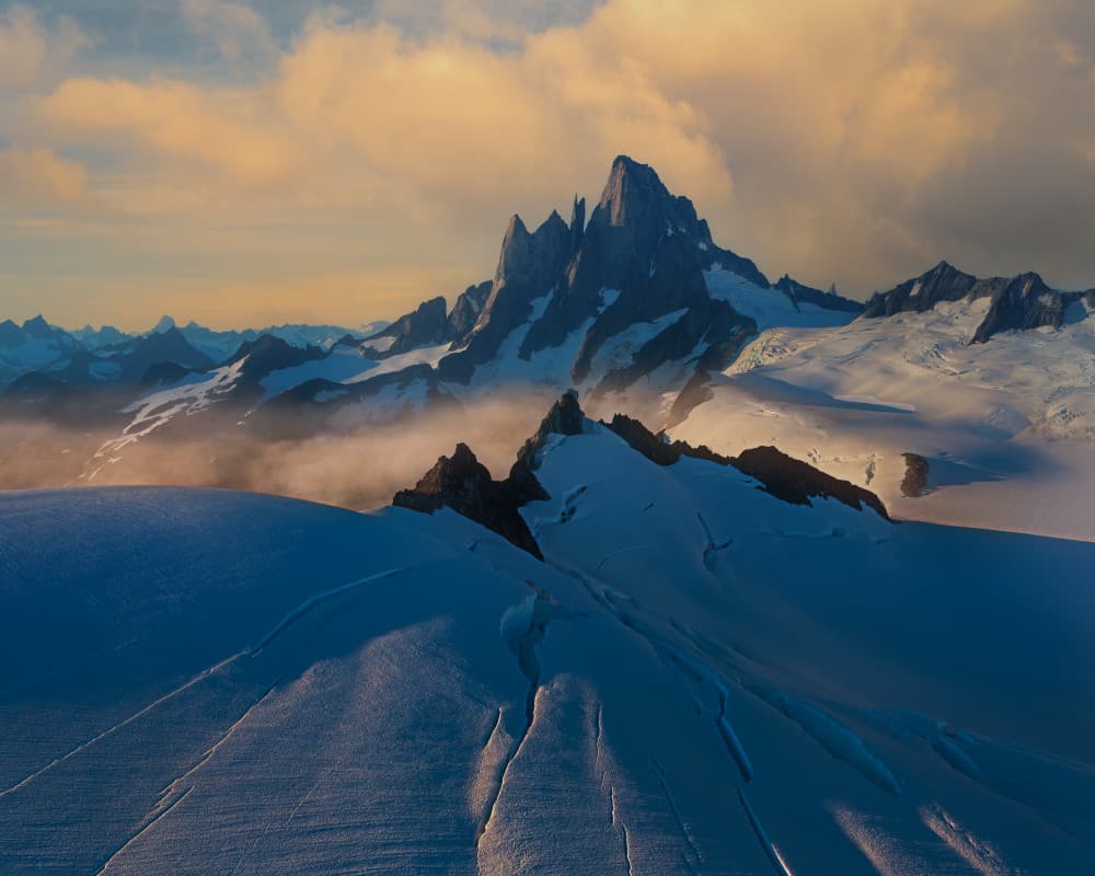 Majestic Alpine Peaks by Leah Xu — canvas wall art