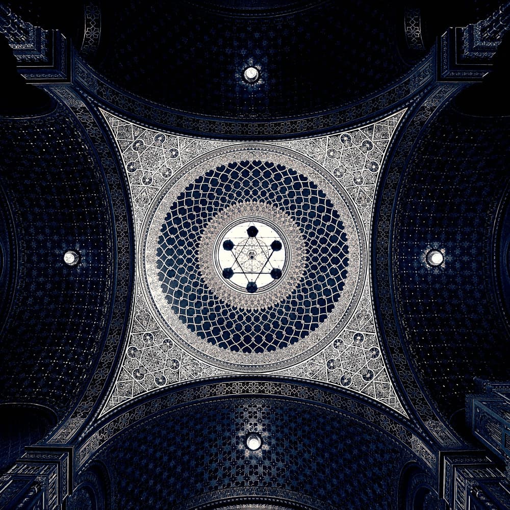 Sacred Geometry Ceiling by Roberto Parola — canvas wall art