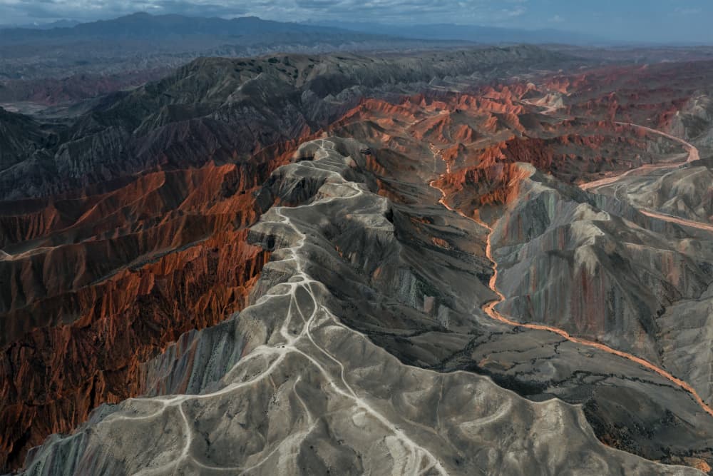 Dramatic Desert Canyons by UU — canvas wall art