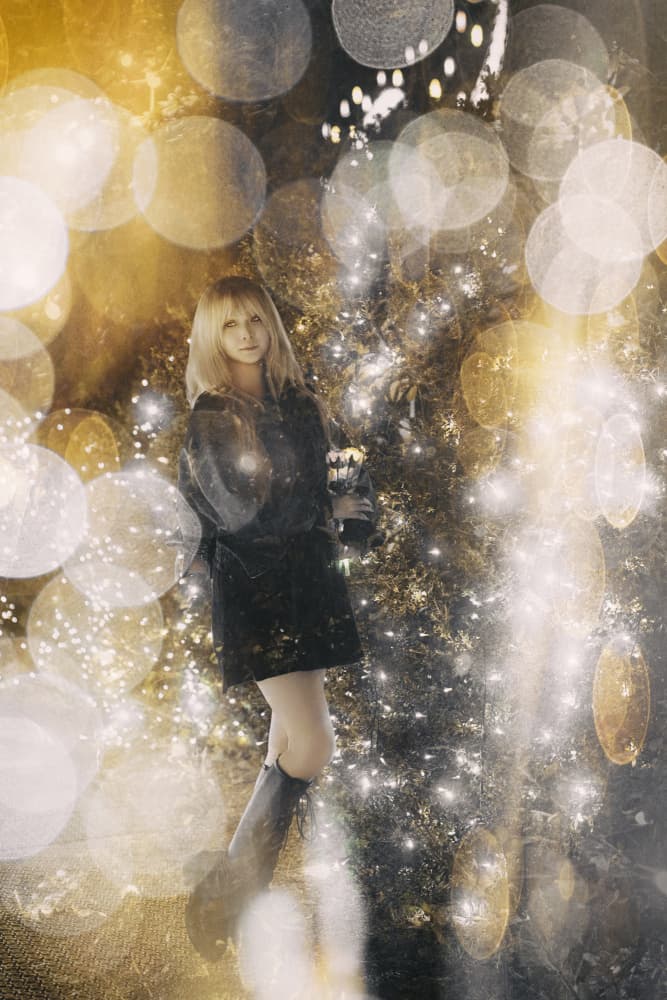 Enchanted Holiday Lights by KOIKI — canvas wall art