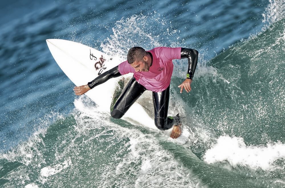 Ocean Wave Rider by Amir CHodorov — canvas wall art