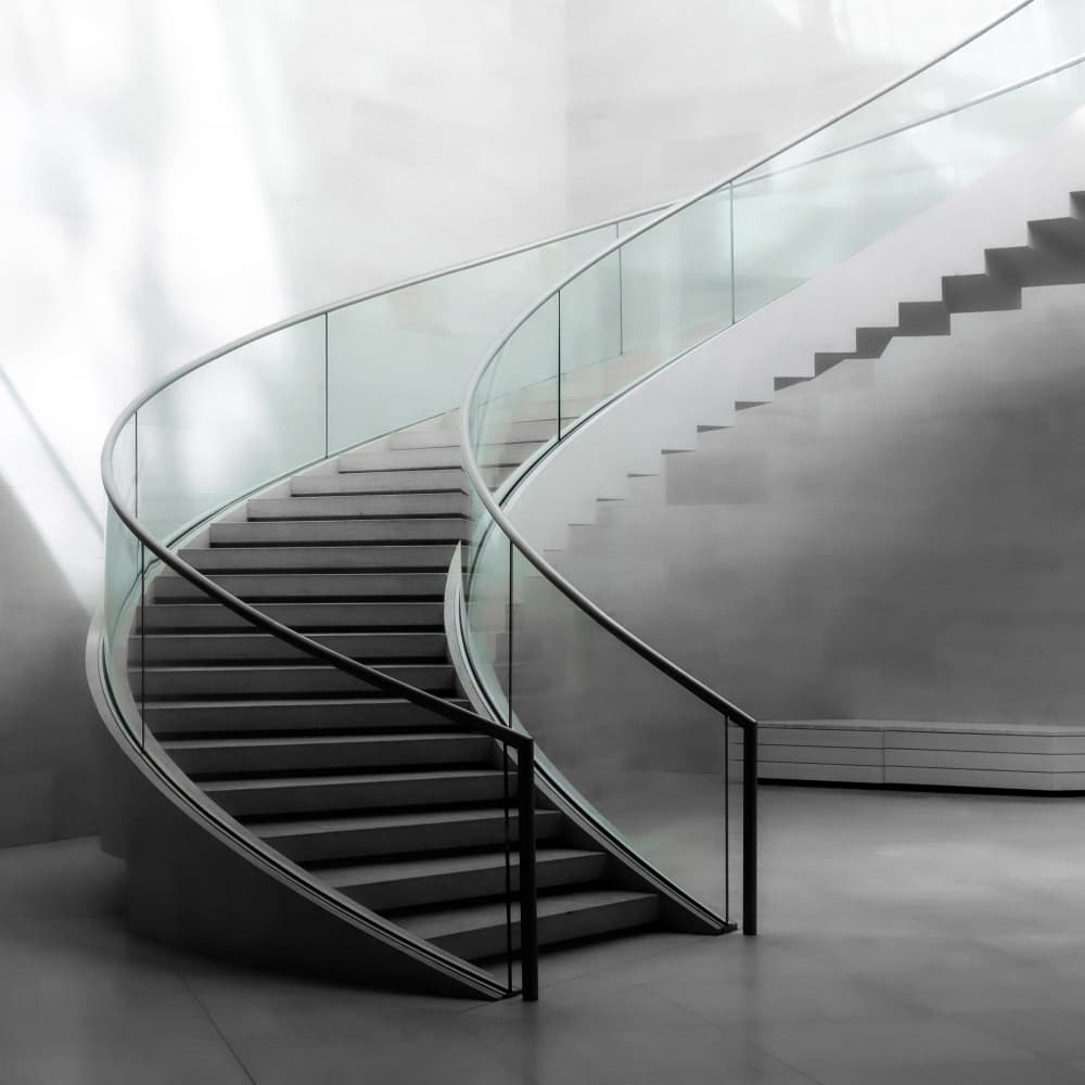 Sleek Spiral Ascent by Markus Auerbach — canvas wall art