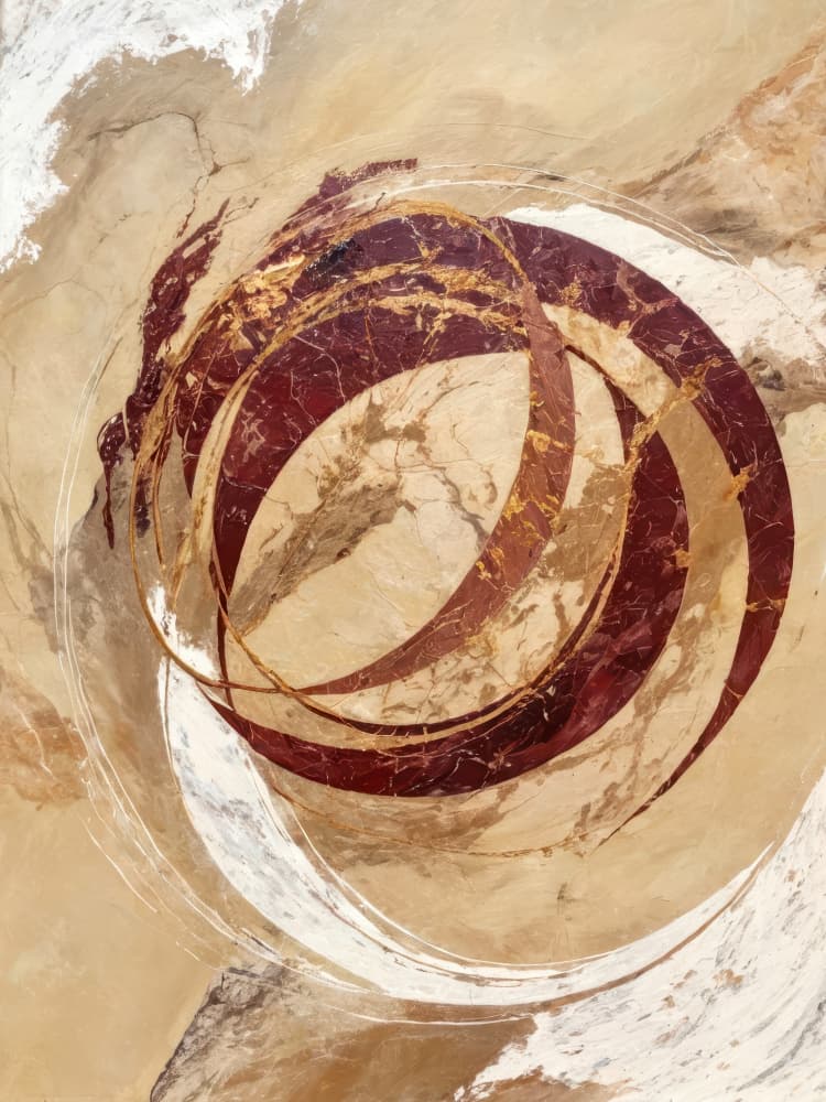 Earthy Gold Swirl by Alpenglow Workshop — canvas wall art