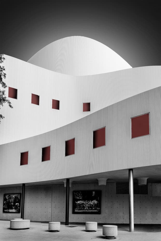 Modern Architectural Curves by Wilma Wijers Smeets — canvas wall art