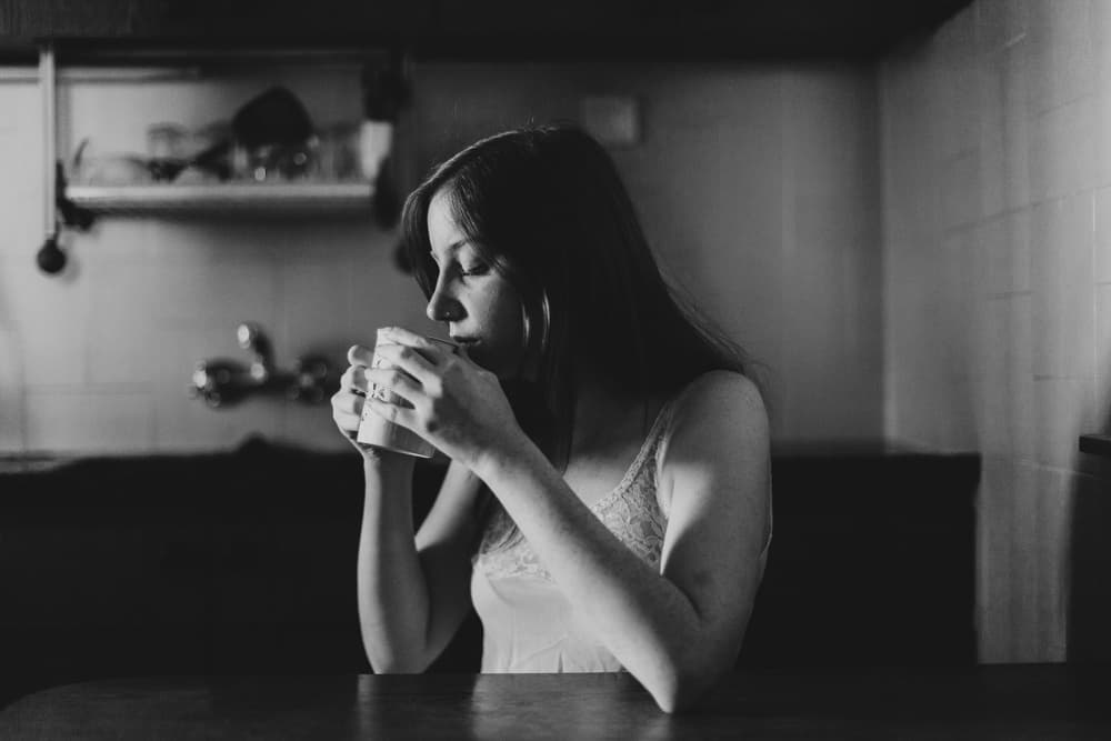 Quiet Morning Coffee by Rubi Aharon — canvas wall art