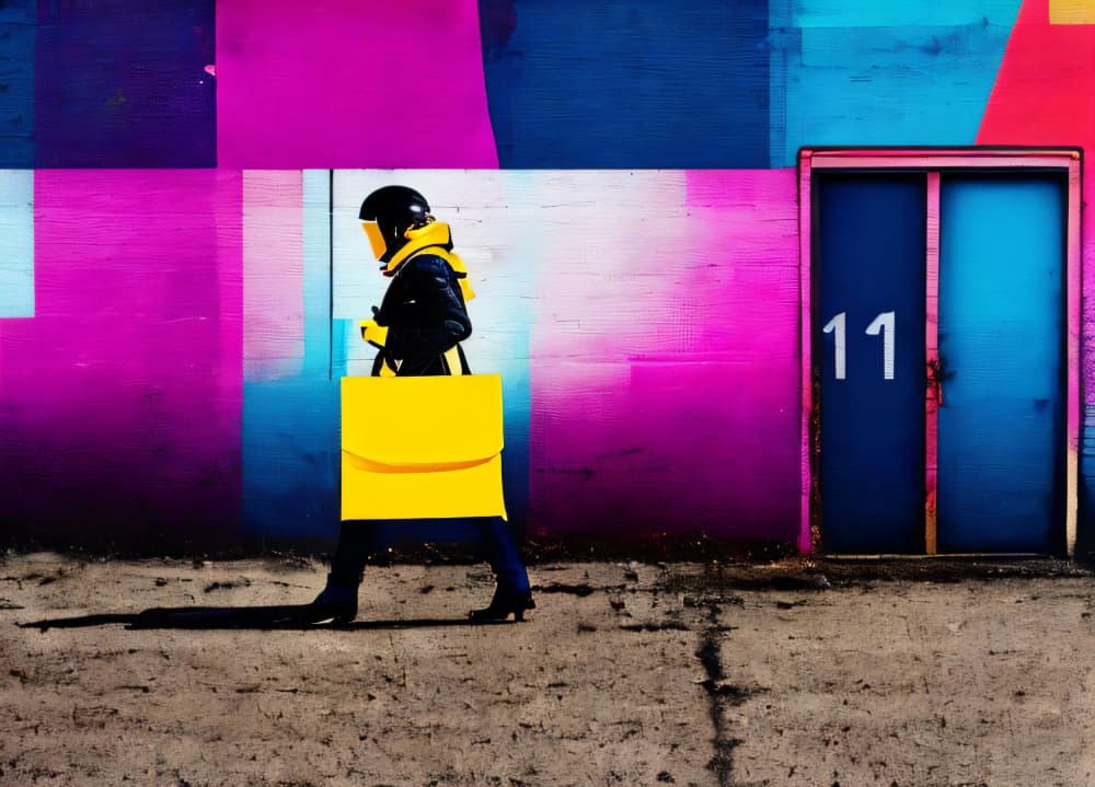 Vibrant Urban Delivery by Cicero Spin — canvas wall art