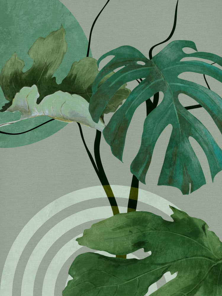 Leaves More 12 Kopie by Ana Rut Bre — canvas wall art