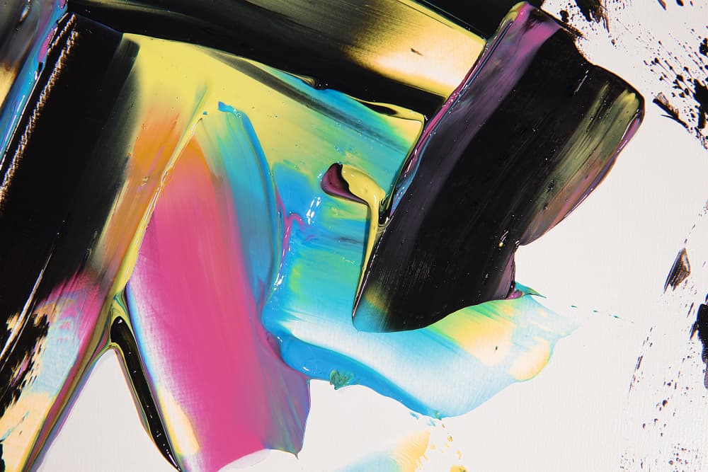Vibrant Paint Strokes by Julia Ramiro — canvas wall art