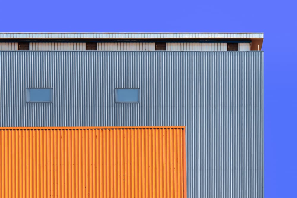 Geometric Industrial Building by wiebe wilbers — canvas wall art