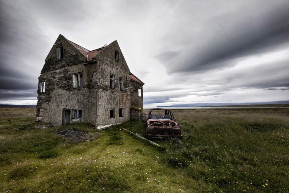 Forgotten House and Stormy Sky by Þorsteinn H. Ingibergsson — canvas wall art
