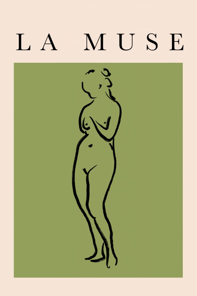 The Nude Muse by Talitha McQueen — canvas wall art