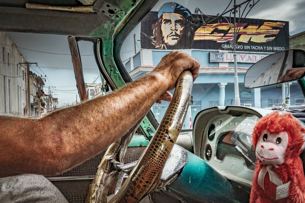 Cuban Classic Car View by Andy Bauer — canvas wall art