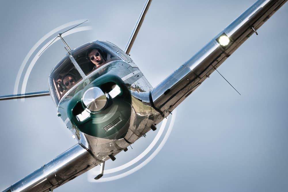 Private Plane Soaring by Piotr Wrobel — canvas wall art