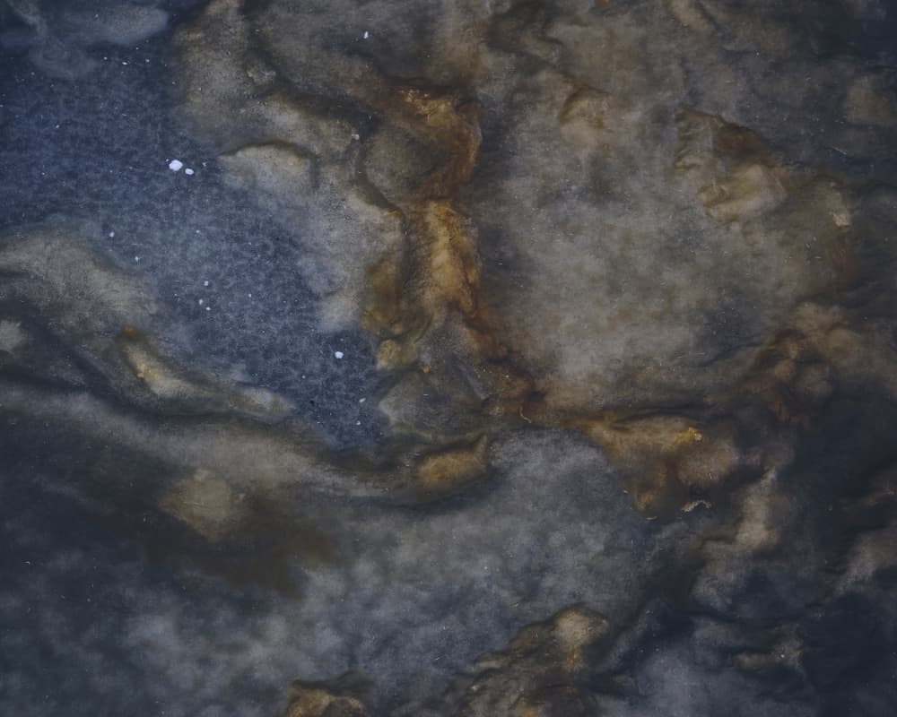Frozen Earth Swirls by Hamed Bank — canvas wall art