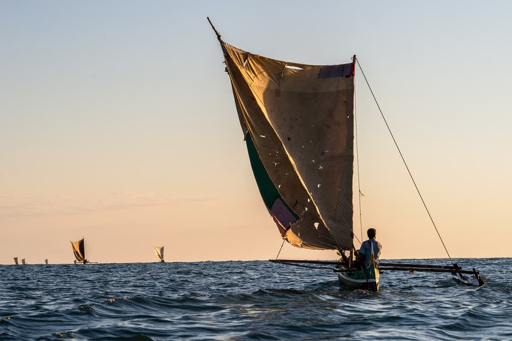 Golden Hour Sail by Karsten Wrobel — canvas wall art