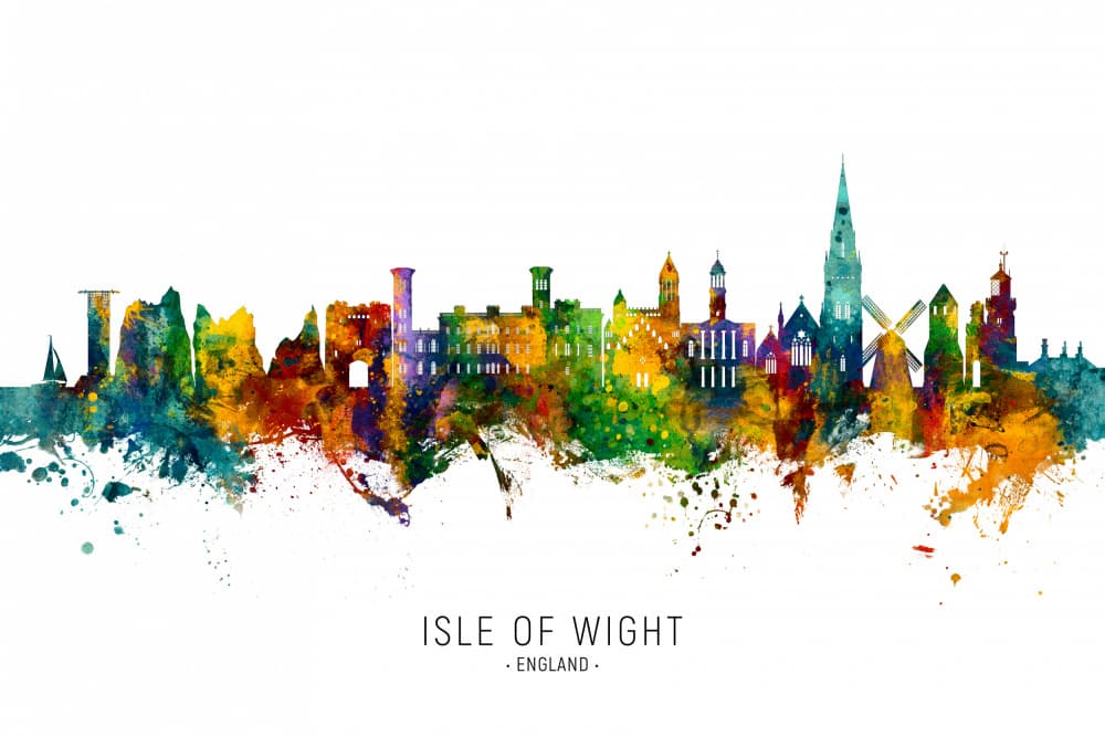 Isle Of Wight Skyline by Michael Tompsett — canvas wall art