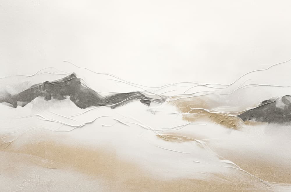 Serene Abstract Mountains by Alma — canvas wall art
