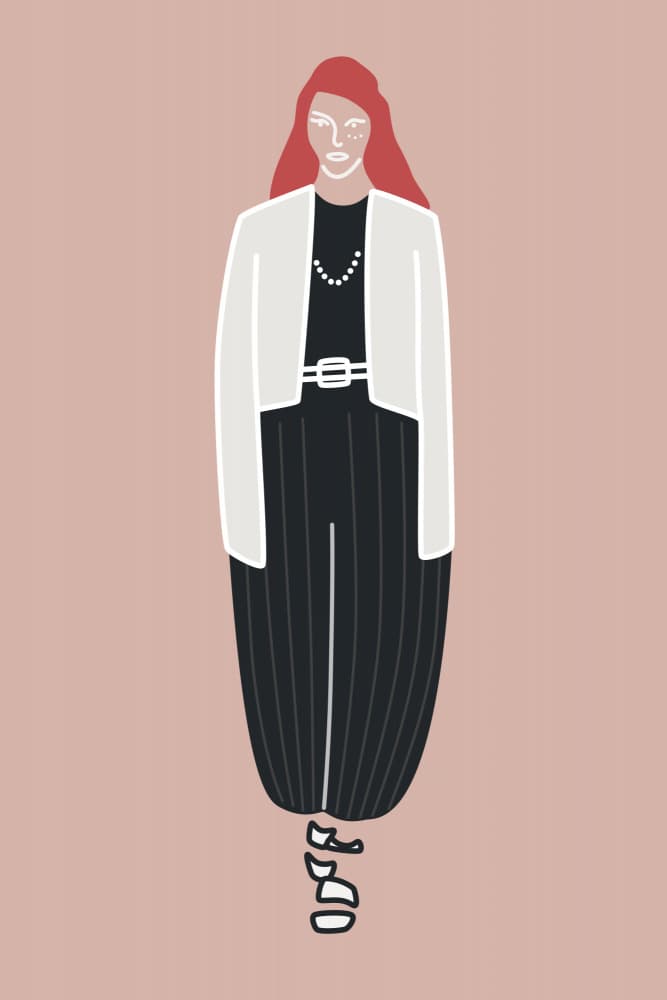 Chic Fashion Illustration by amini54 — canvas wall art