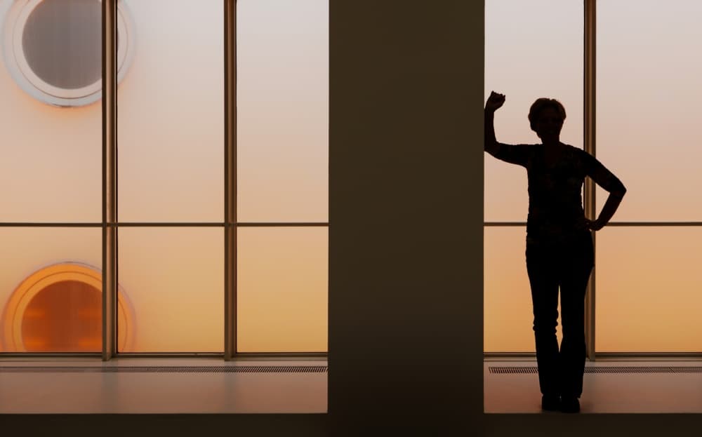 Strong Woman Sunset Glow by Gerard Jonkman — canvas wall art