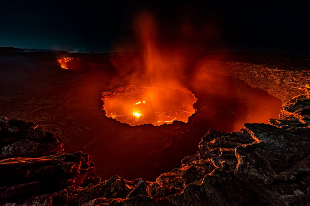 Molten Lava Inferno by Andreas Woernle — canvas wall art
