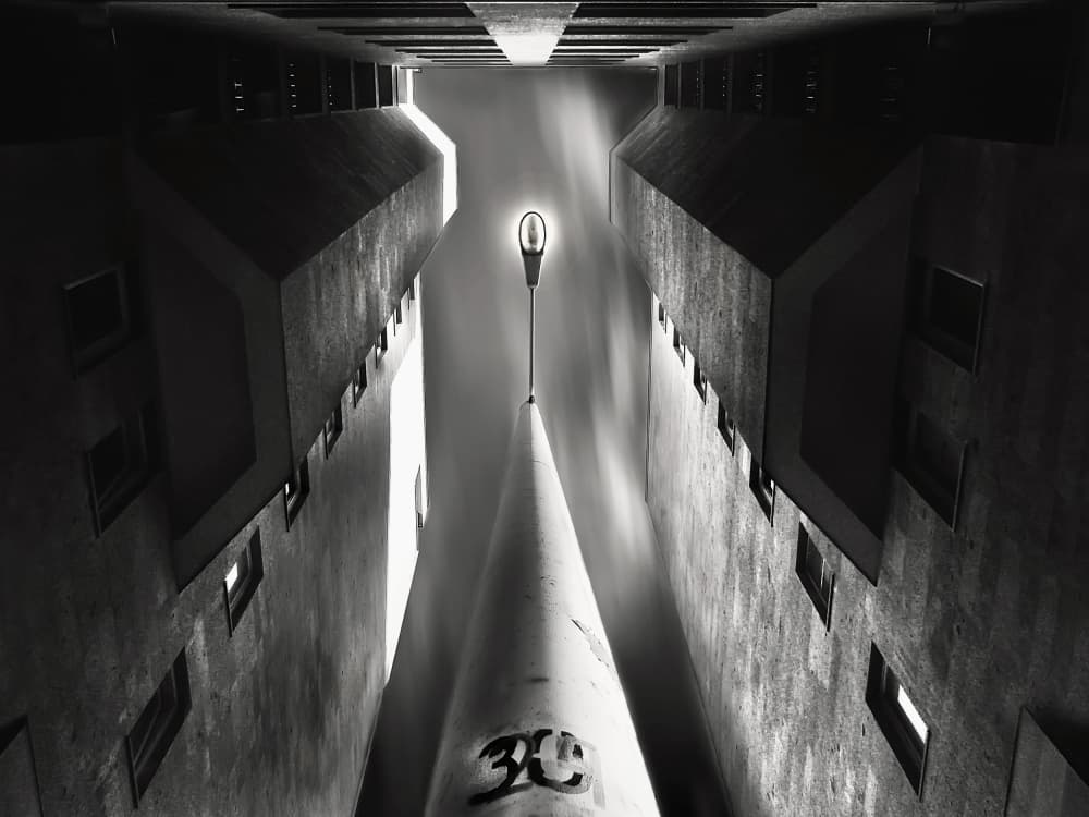 Towering Urban Light by Souren  Arslanian — canvas wall art