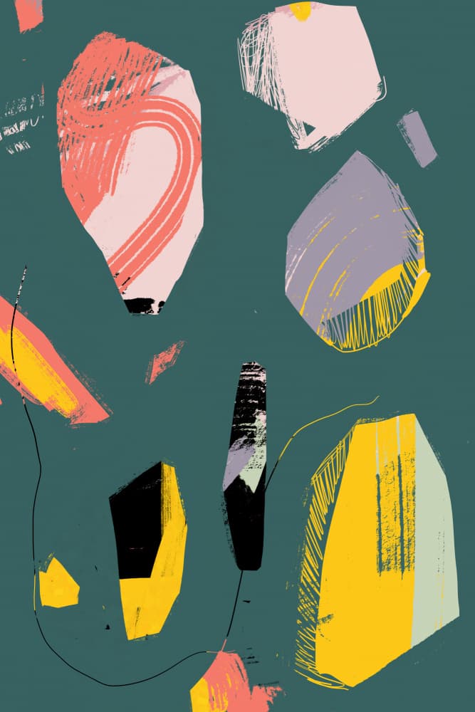 Abstract Color Blocks by Jilli Darling — canvas wall art