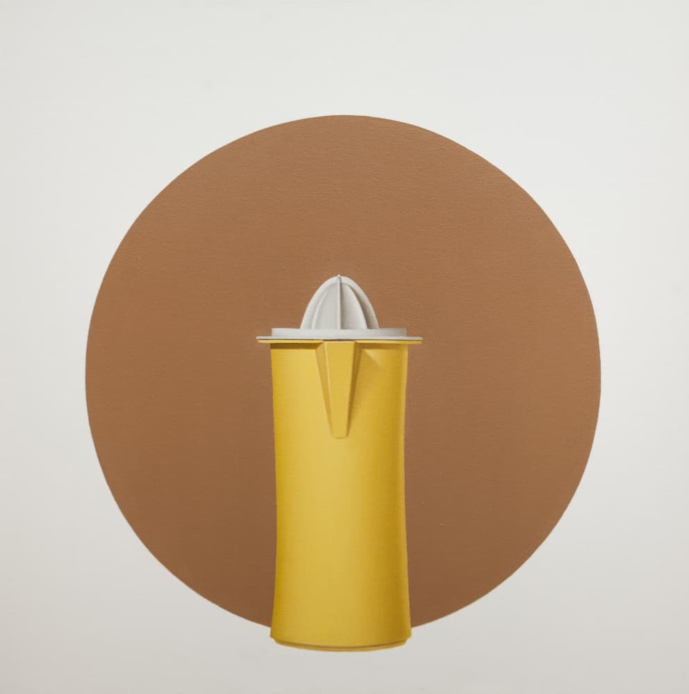 Modern Yellow Juicer by Ildefonso Martín — canvas wall art