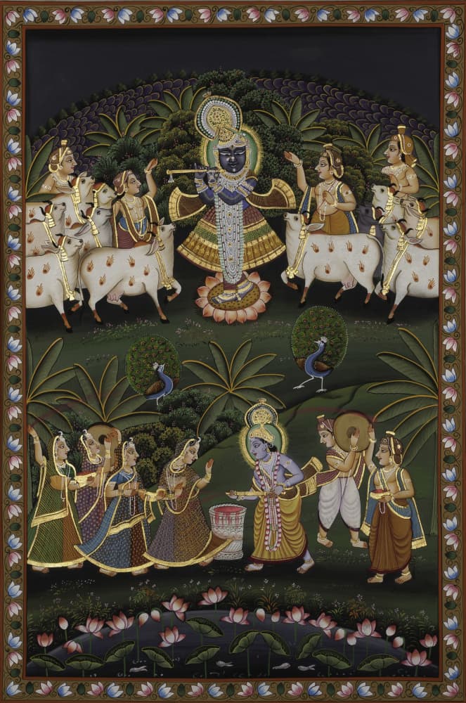 Vibrant Krishna Celebration by IMAGINEERS STUDIO — canvas wall art