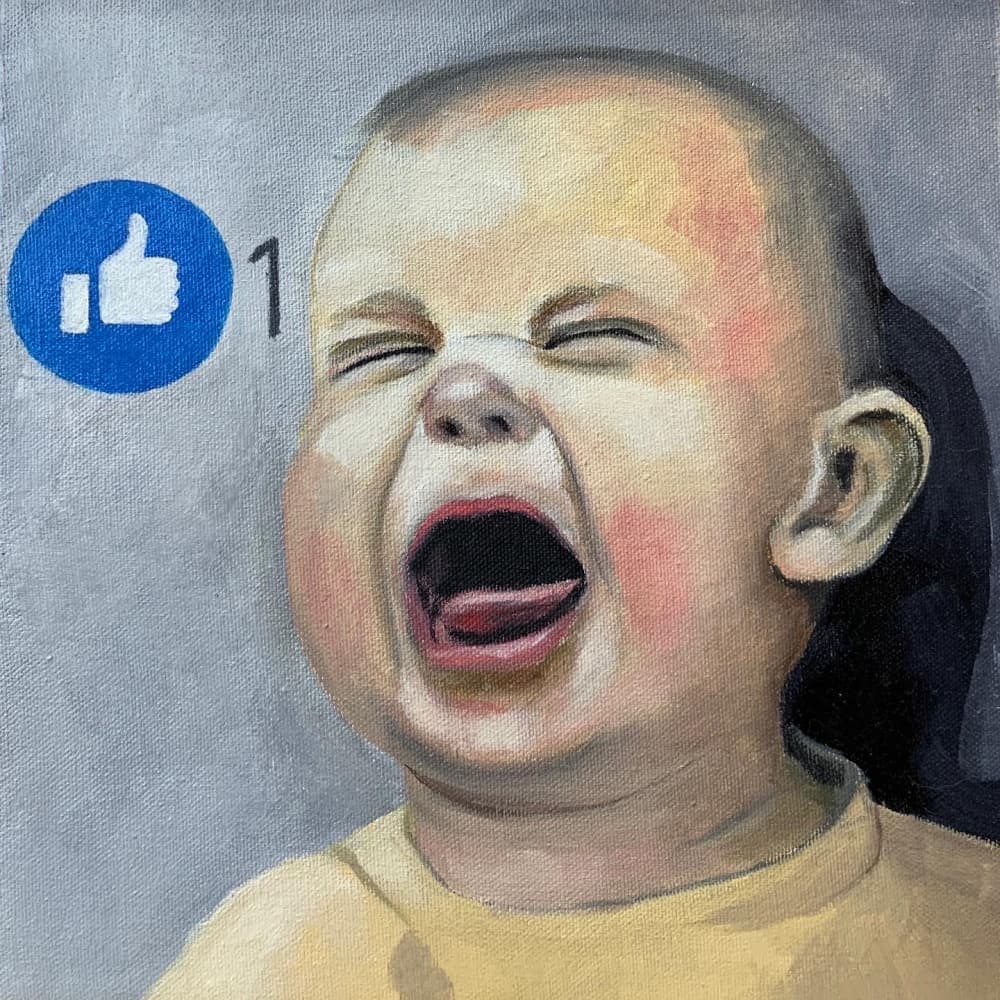 Crying Baby Like by Gabriel Grecco — canvas wall art