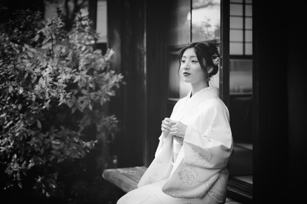 Elegant Kimono Serenity by Nobu Ishijima — canvas wall art
