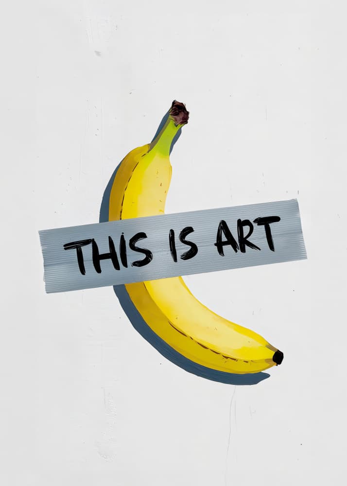 Banana Art Statement by Andreas Magnusson — canvas wall art