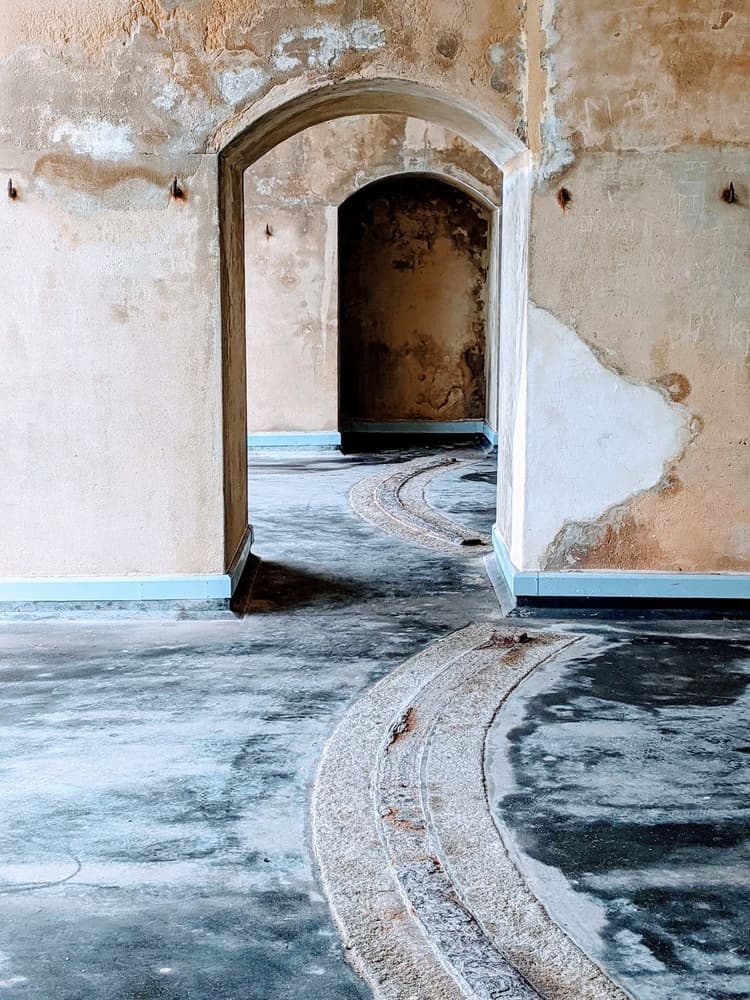 Ancient Arches Path by Elizabeth Allen — canvas wall art