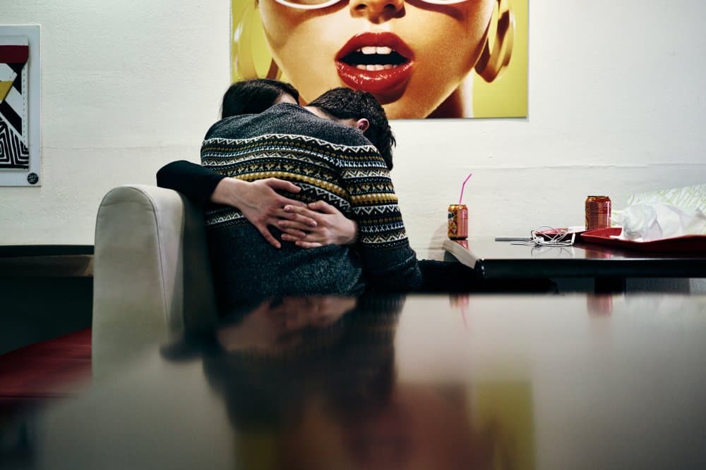 Intimate Couple Moment by Denis Malciu — canvas wall art