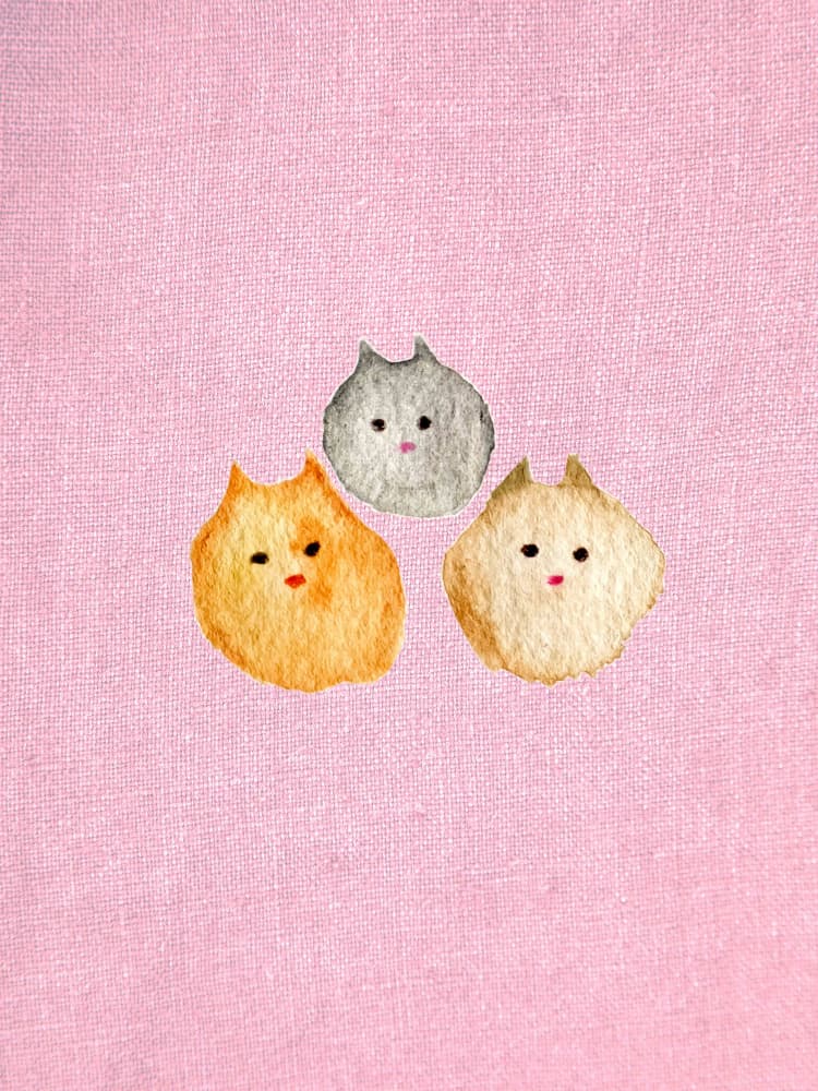 Pink Cat by Christina Misuro — canvas wall art