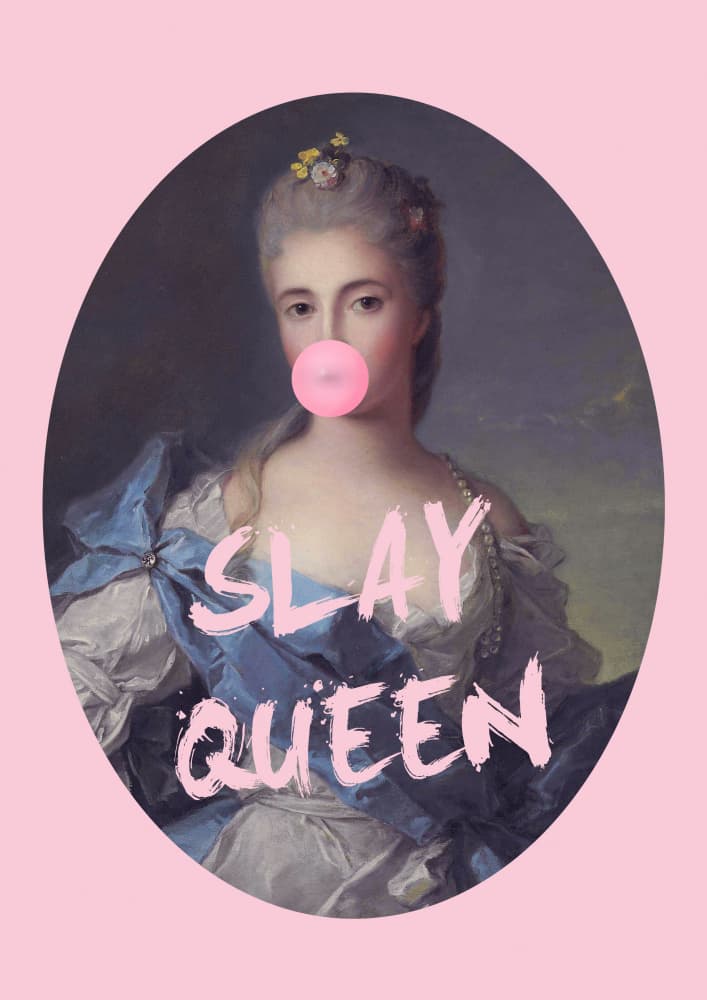 Slay Queen Bubble Gum by Talitha McQueen — canvas wall art
