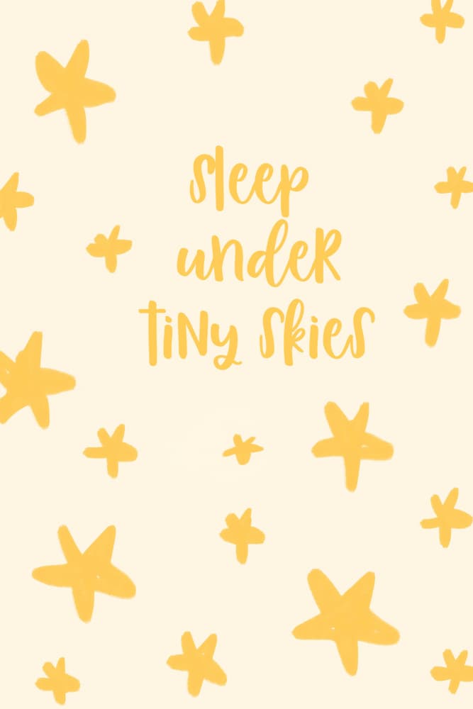 Whimsical Stars Quote by Treechild — canvas wall art