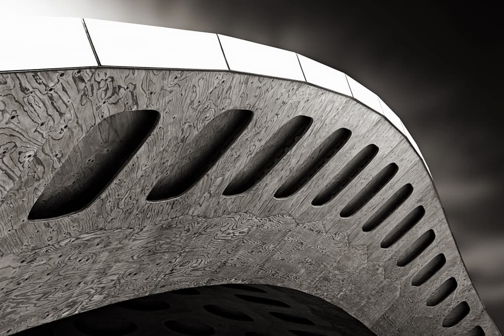 Modern Concrete Curve by Roland Weber — canvas wall art