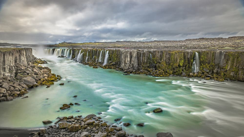 Powerful Canyon Waterfall by Jeffrey C. Sink — canvas wall art