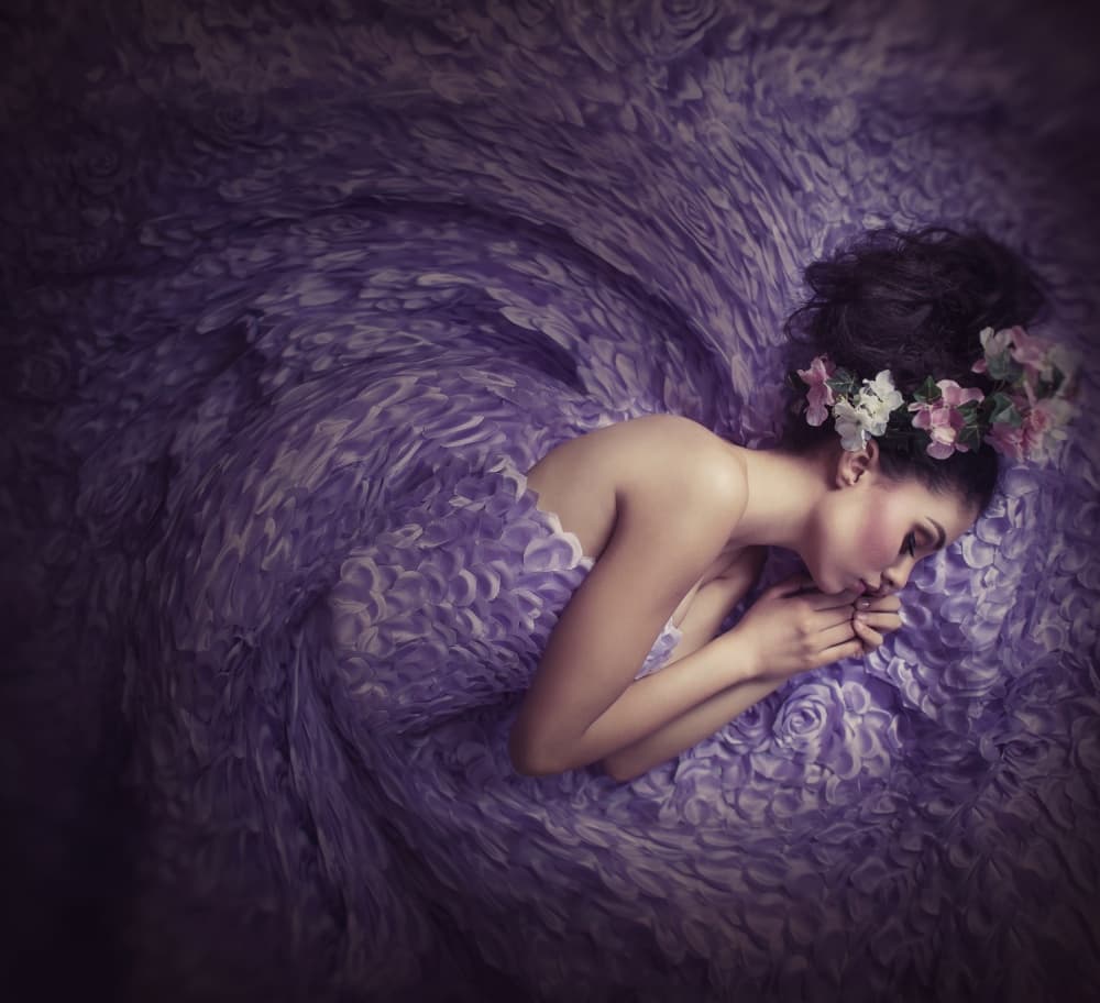 Purple Dreamer by hardibudi — canvas wall art