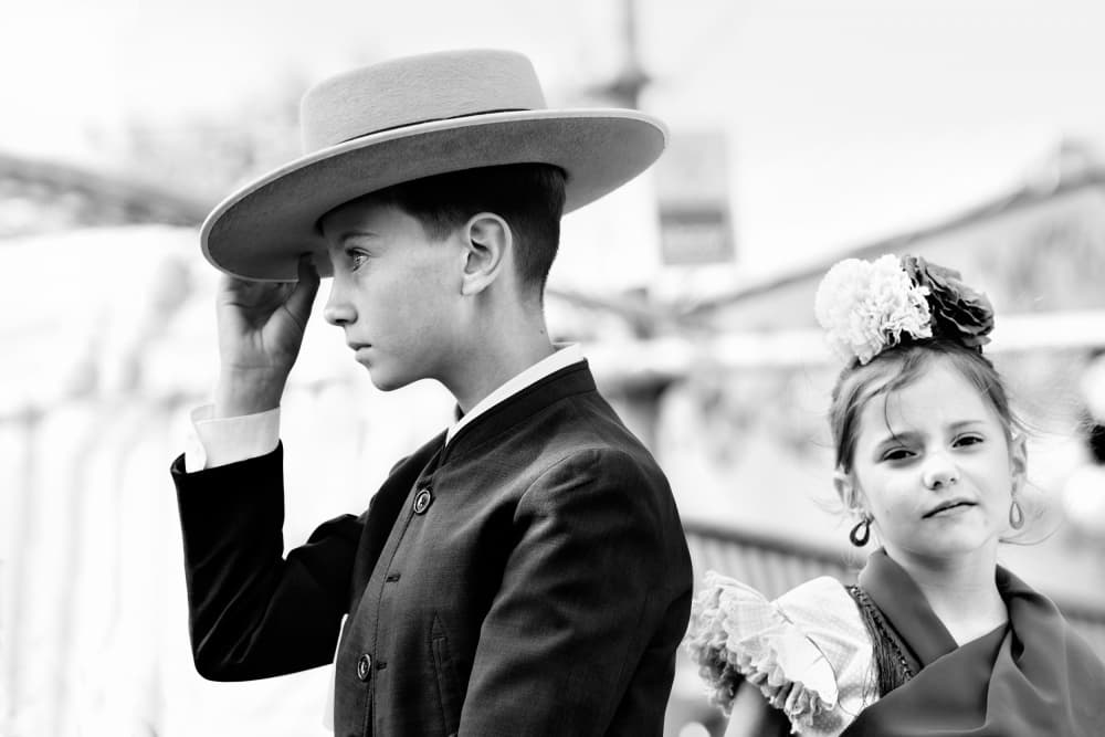 Andalusian Children Portrait by Giovanni Cavalli — canvas wall art