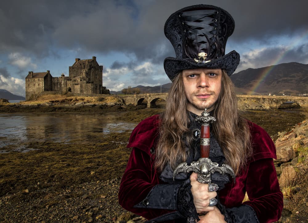 Gothic Man Scottish Castle by Daniel Springgay — canvas wall art