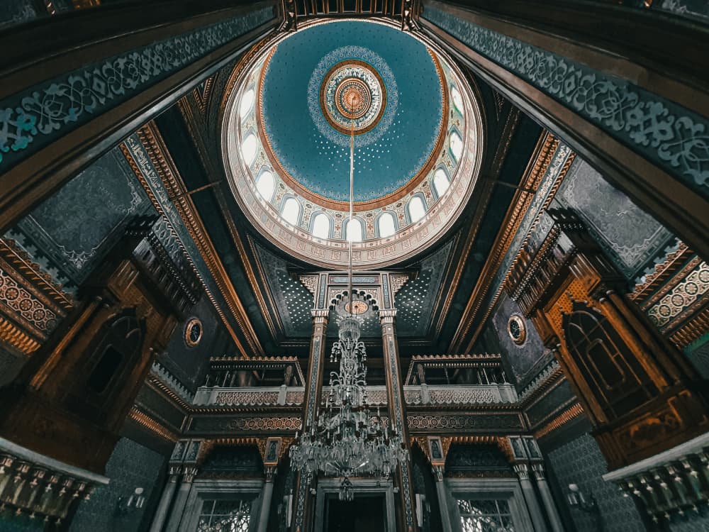 Ornate Dome Interior by Noureddin Abdulbari — canvas wall art