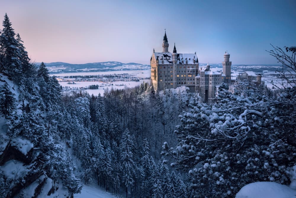 Winter Castle Vista by Mike Kreiten — canvas wall art