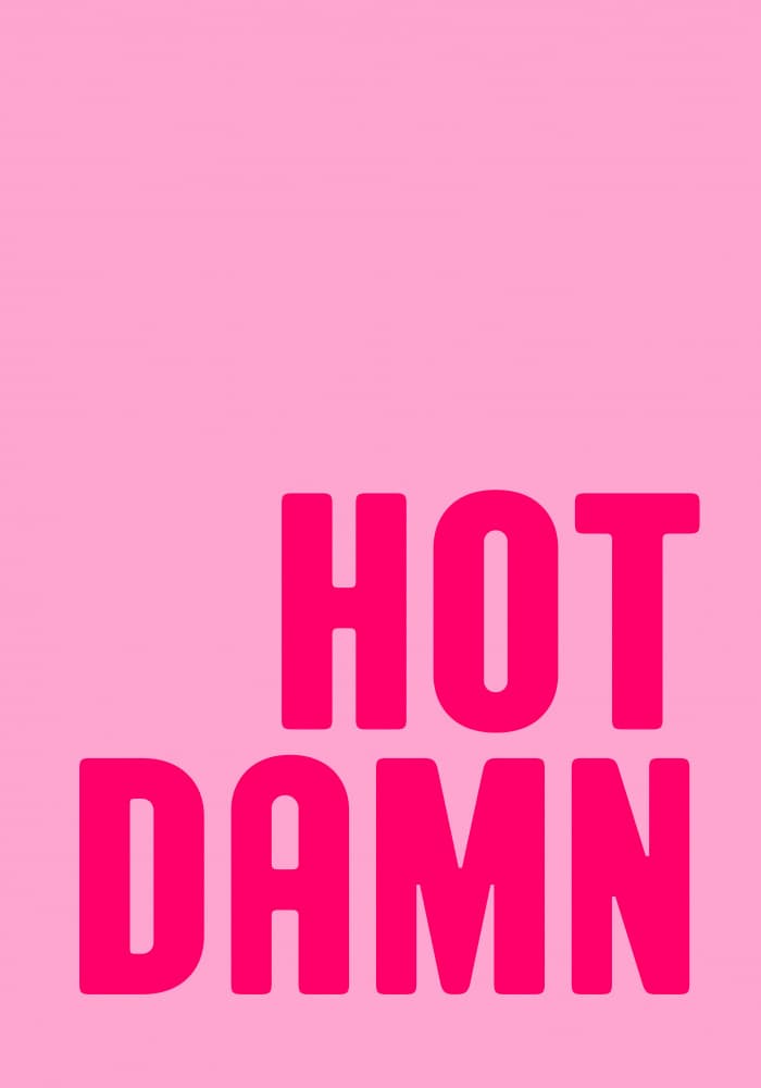 Bold Pink Exclamation by Athene Fritsch — canvas wall art