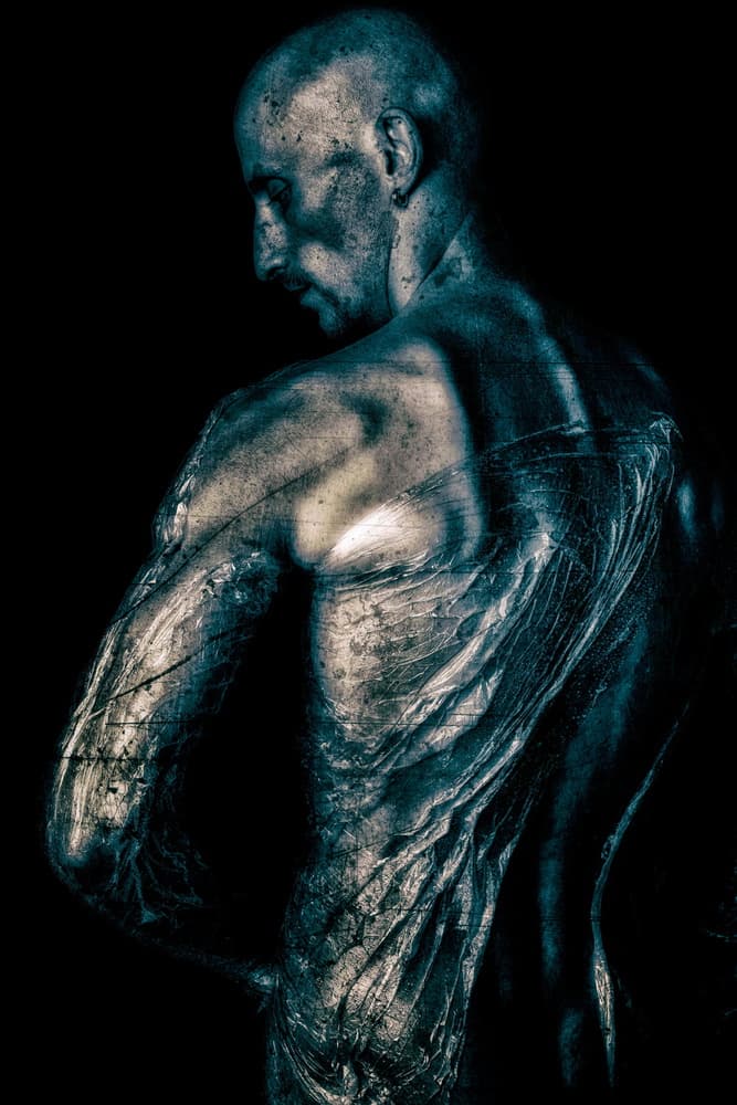 Sculpted Male Form by mario lotzin / uwe friessner — canvas wall art