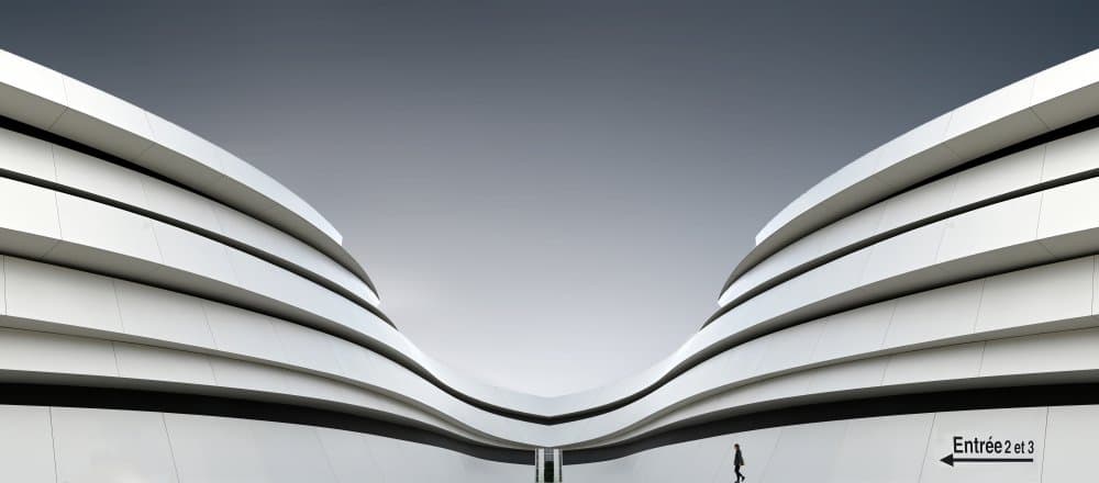 Minimalist Architectural Curves by Maurits De Groen — canvas wall art