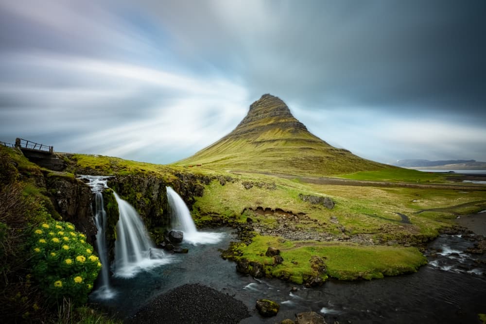 Kirkjufell Mountain Waterfalls by Chuan Chen APA — canvas wall art