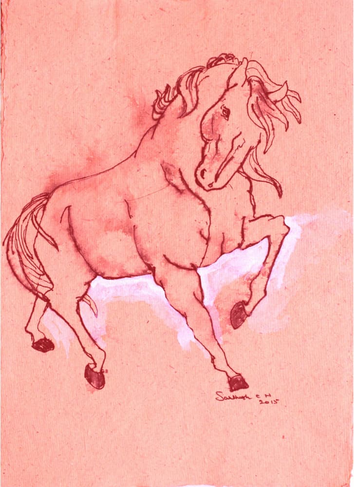 Majestic Red Stallion