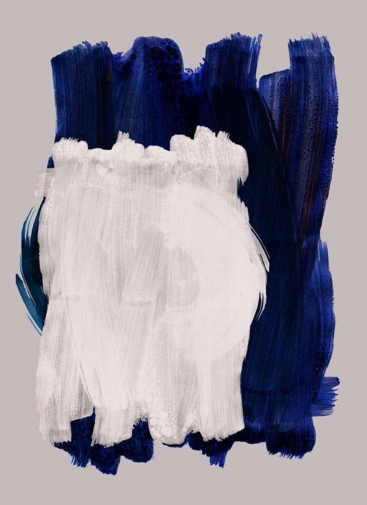 Abstract Brush Strokes 14 by Mareike Böhmer — canvas wall art
